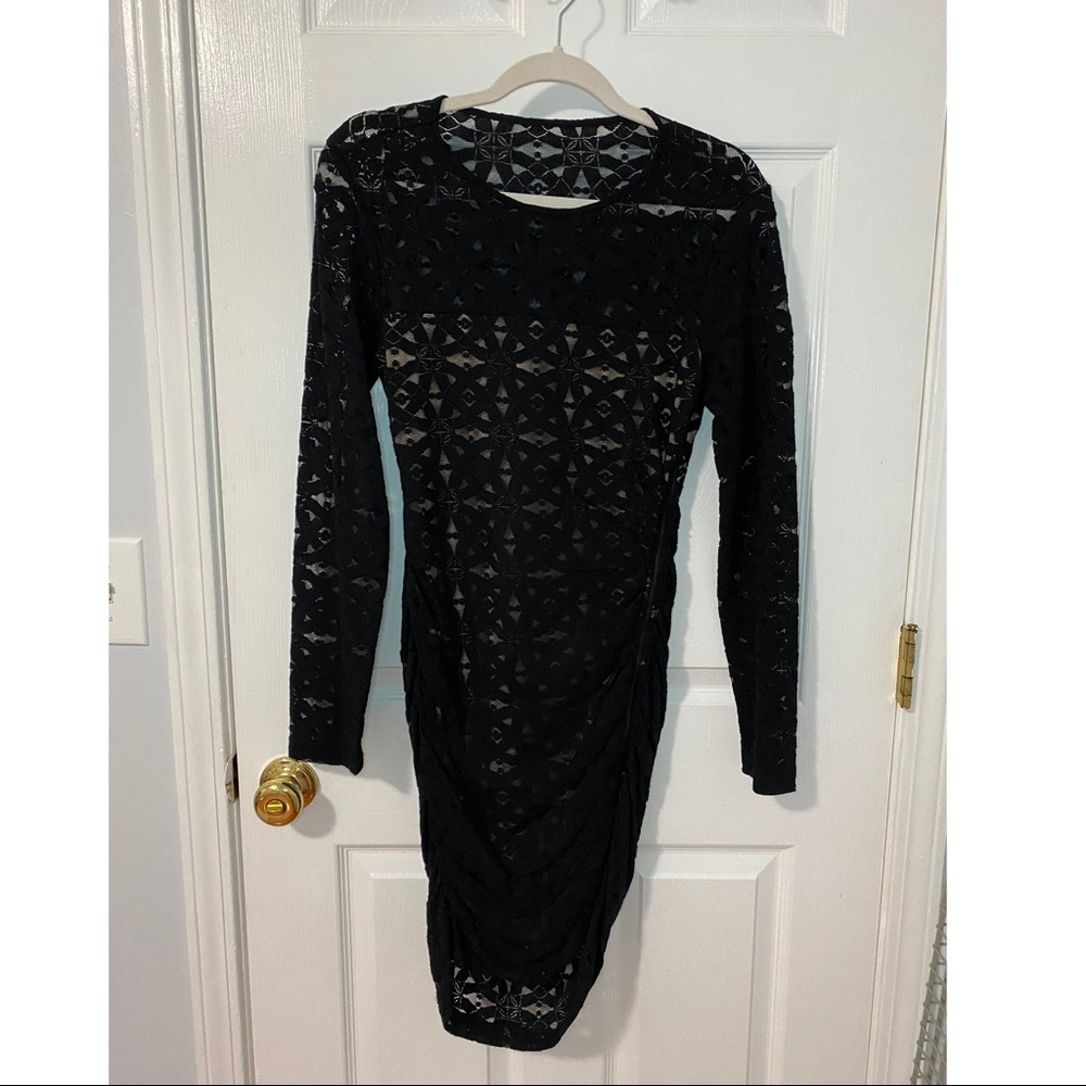 Lace black dress